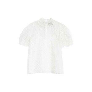 Birgitte Herskind Grace Swiss Dot Blouse White Size 40